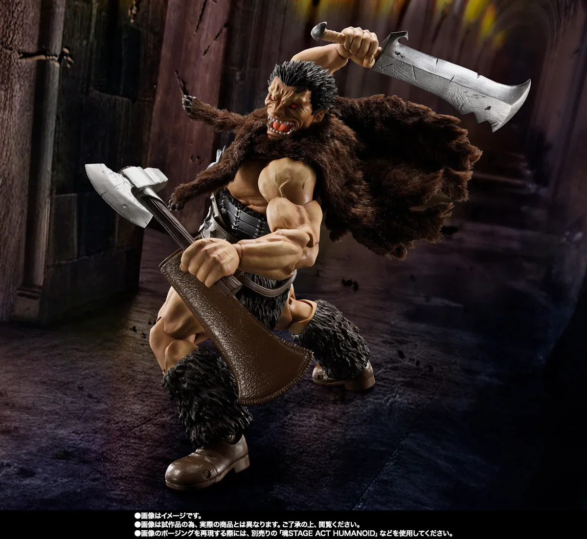 Figuras originales de Anime BANDAI SHF Berserk Zodd de PVC, modelo de figura de acción, juguetes, regalos de navidad