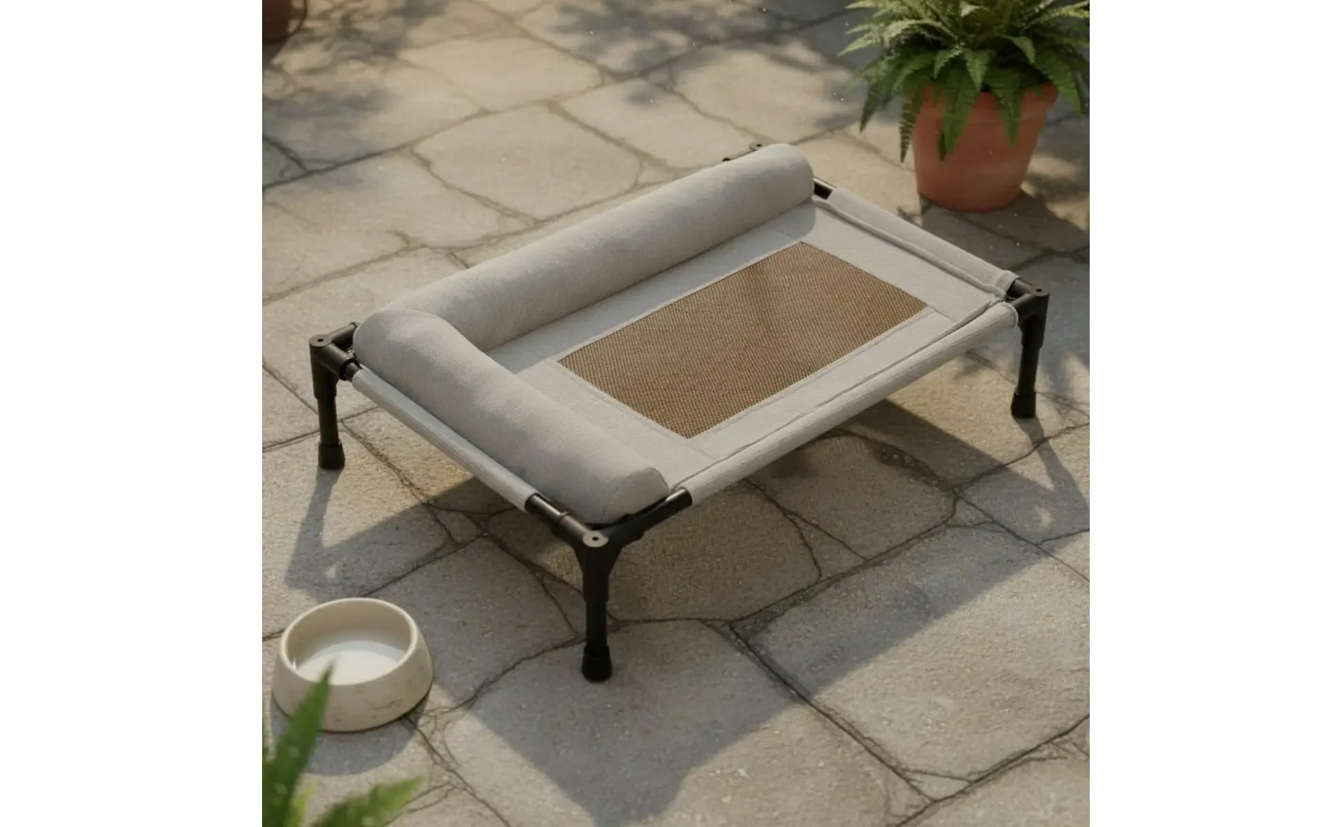 Elevated Pet Bed All-Season Use Raised Dog and Cat Bed Pet Cot Moisture-Resistant Easy to Clean for Dogs, Travel, Patio