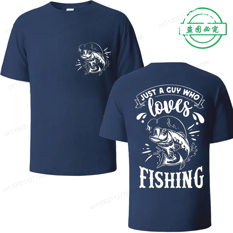 Fishing T Shirt Men Summer Fashion T-shirt Men's Fish Fisherman Funny Tops Fashion Tees Homme Brand Unisex Casual Tee Clothes