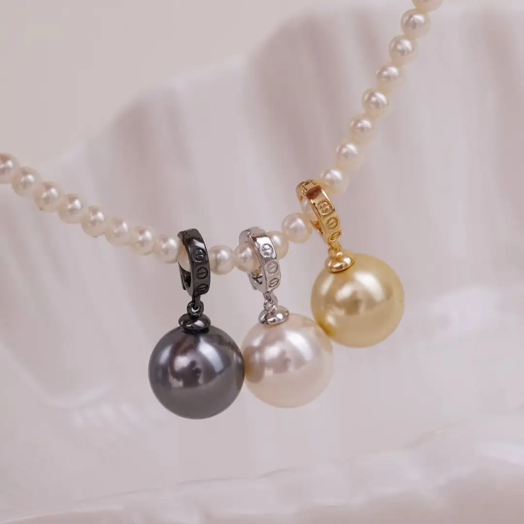 

Подвеска из стерлингового серебра 925 пробы, базовые фурнитуры, крепления, ювелирная фурнитура для жемчуга 9-15 мм, 10 шт./лот