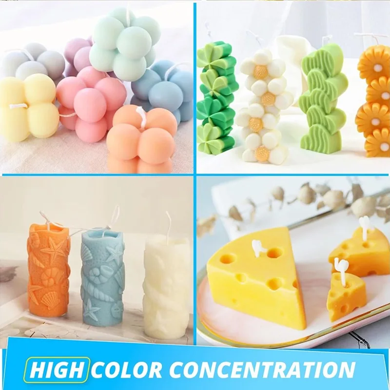 16Color Makaron  Liquid Candle Making Dye for Soy Resin Pigment Liquid Colorant Dye DIY Epoxy Resin Pigment Dye Jewelry Making