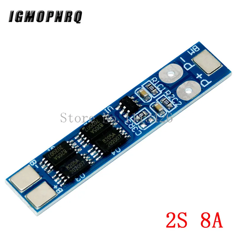 2S 5A / 8A 7.4V / 8.4V 18650 Lithium Battery Charger Board Li-ion Battery Charging BMS Over Charge-Discharge Protection Module image 4