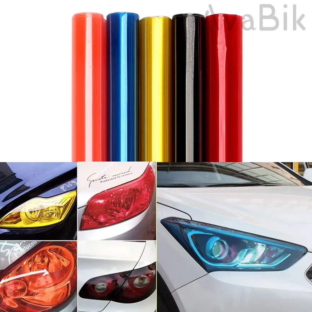 High Quality Wholesale Car Headlight Film Tint Film PVC for Car Light Stickers Waterproof Fog Light Taillight car headlamp film