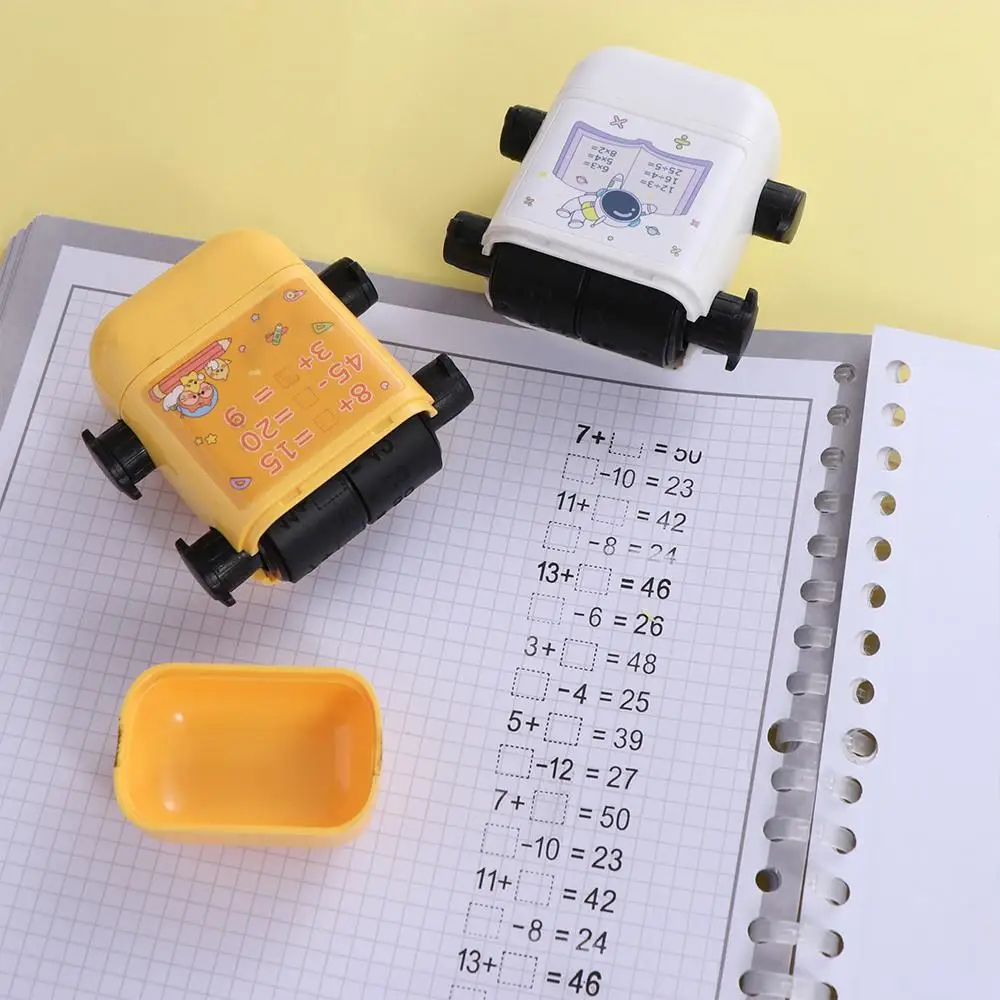 Number Children Math Stamp DIY Addition Roller Arithmetic Seal Multiplication Division Gap Filling Digital Teaching Stamp