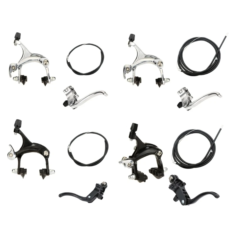 

Bicycles Brake Set Front/Rear Alloys C Bicycles Brakes with Brake Shoes