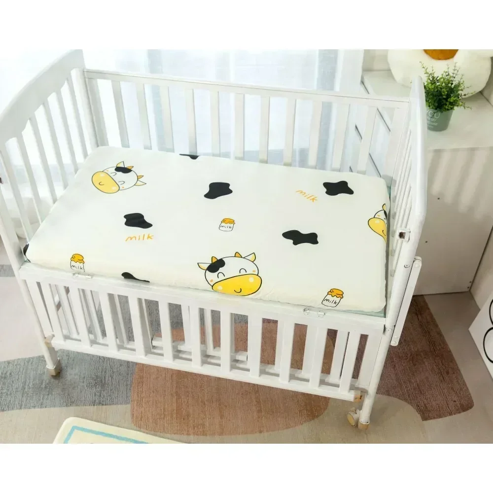 50*90cm tempat tidur bayi lembut seprai pas tempat tidur cetakan bayi baru lahir balita Set tempat tidur anak-anak seprai katun Ranjang Mini