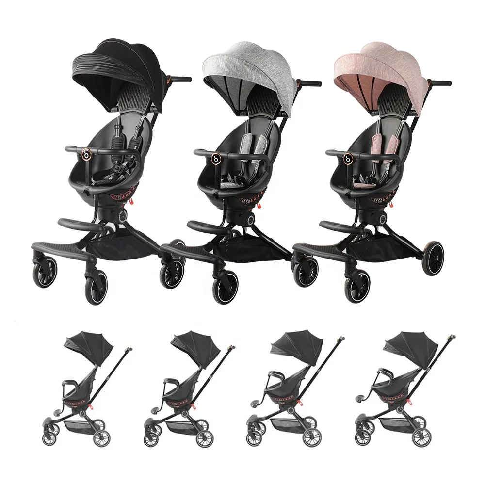 Système de voyage 3 en 1 pour bébé, trotteur 4 en 1 pour jumeaux, poussette multifonctionnelle pour maman chaude