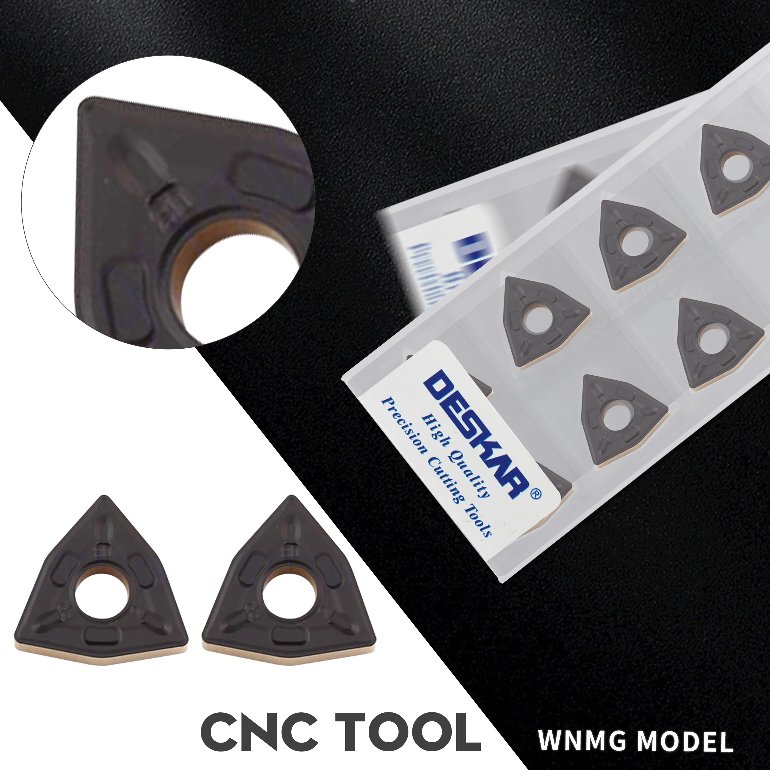 

10pcs WNMG080404-PR WNMG080408-PR LF9218 hard alloy Two-color coated blade CNC lathe processing tool Wear-resistant metal insert