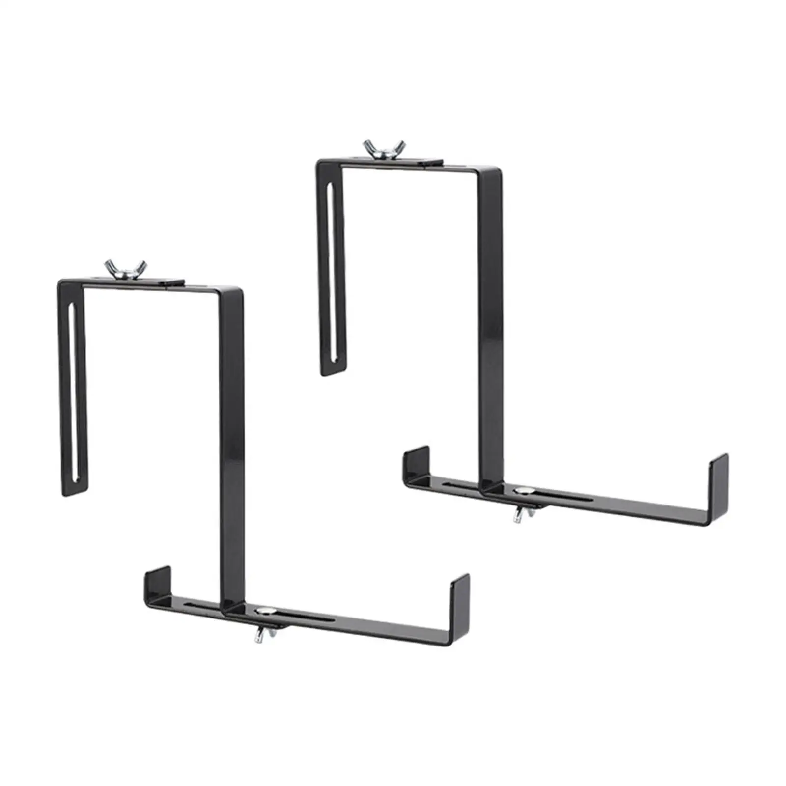 2 Pieces Railing Planters Hooks Railing Flower Box Holder for Outdoor Patio