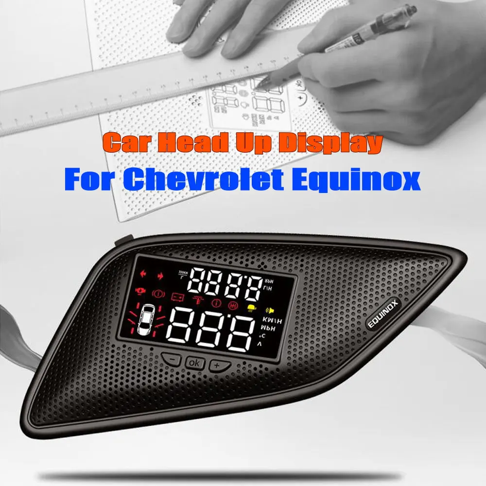 

Car HUD Head Up Display For Chevrolet Chevy Equinox 2017-2024 Auto Electronic Accessories Head-up Windshield Projector