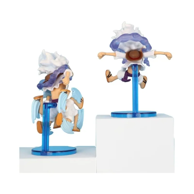 5-częściowy zestaw figurek anime One Piece, wersja Q, GEAR5, Bóg Słońca Nika Luffy, figurka akcji, model PVC, zabawka, statuetka, ozdoby na biurko