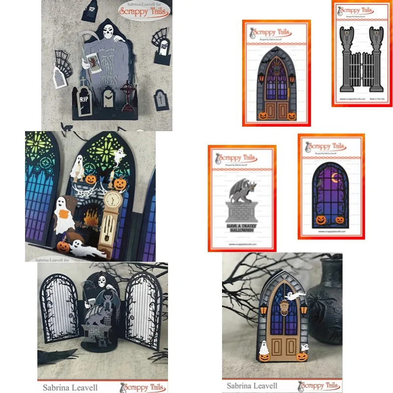 ورق جدران قصر مسكون ختم واضح وقطع معدنية يموت الختم DIY بها بنفسك يموت الخردة الحجز ألبوم صور بطاقة صنع الديكور #1