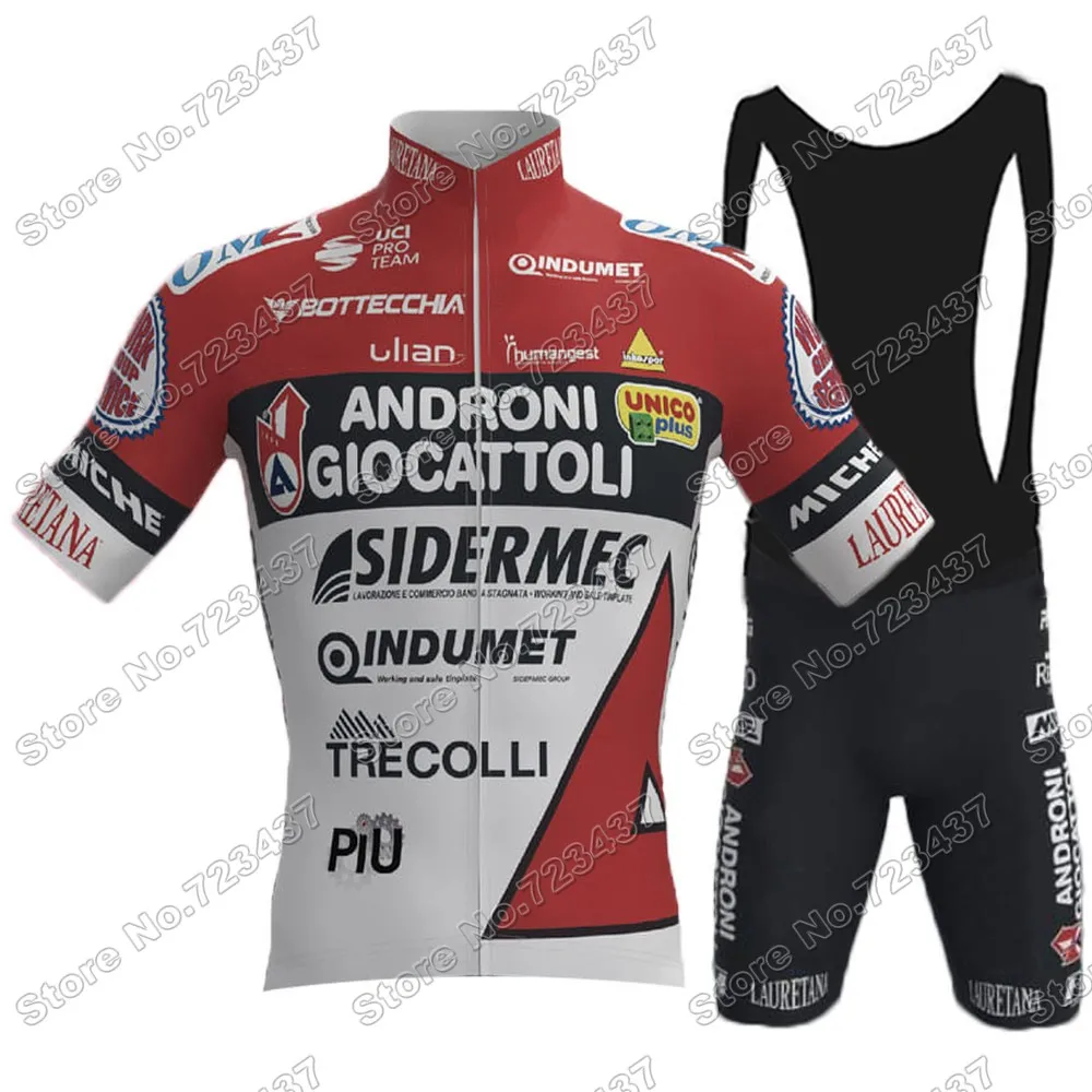 2021 ANDRONI Cycling Clothing Pro Team Cycling Jersey Set Summer Road Bike Suit Bicycle Tops Bib Shorts Ropa Ciclismo Maillot