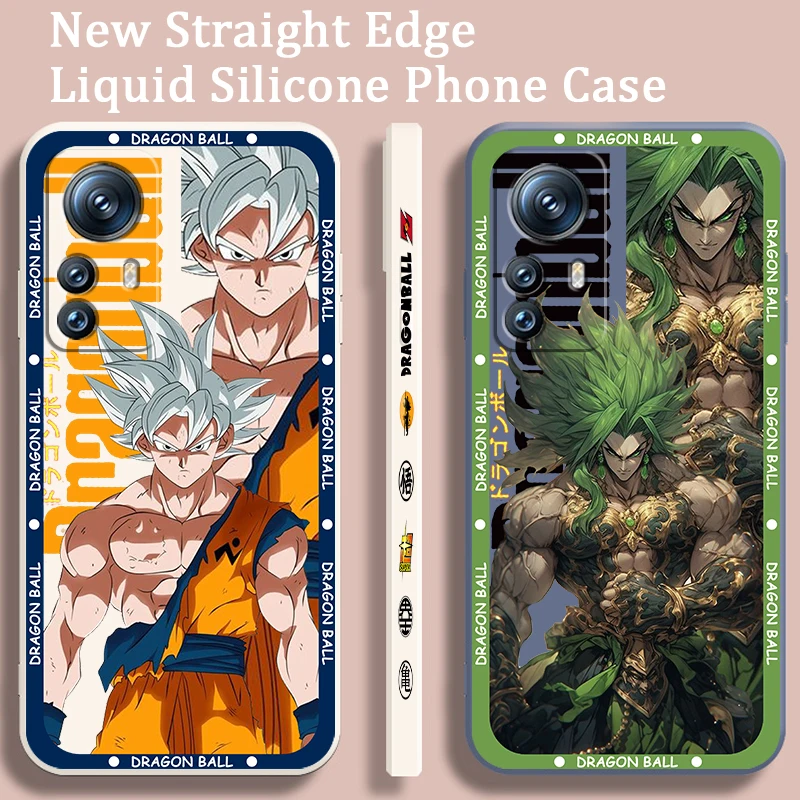 D-Dragon Goku Broli Liquid Left Rope For Xiaomi Mi 13 12T 12 11T 11i 11 A3 10T 10 CC9E 9 Pro Lite Ultra 5G Funda Phone Case