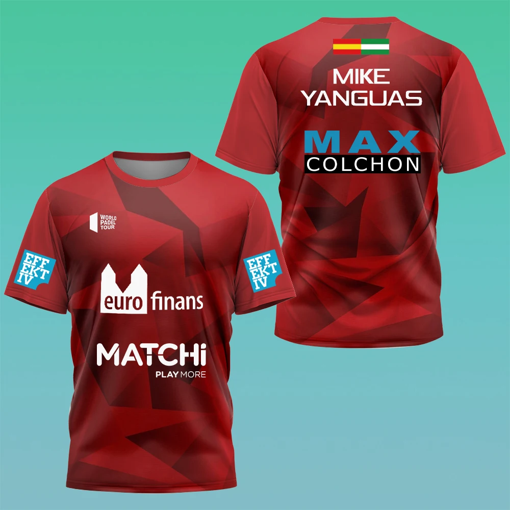 2024 Men's Women's Tennis T-shirt Breathable Badminton Sportswear Quick-drying Short-sleeved Running Tops Boutique Apparel