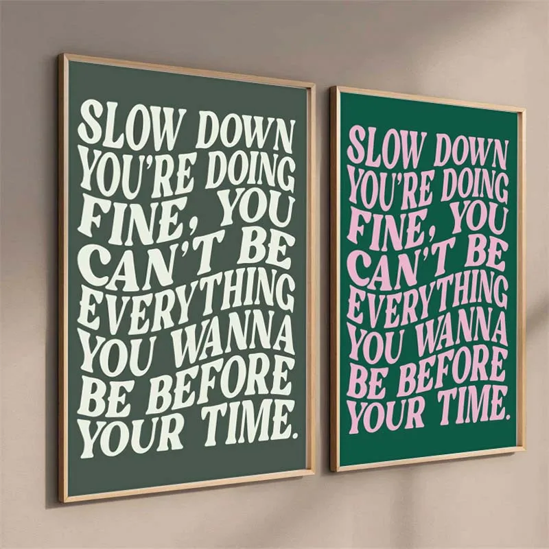 1pc frameless Canvas Painting Song Lyrics Printing-Music Wall Art-Disco Pop 70s-Pop Music Letter Printing-Wall Poster Decoration