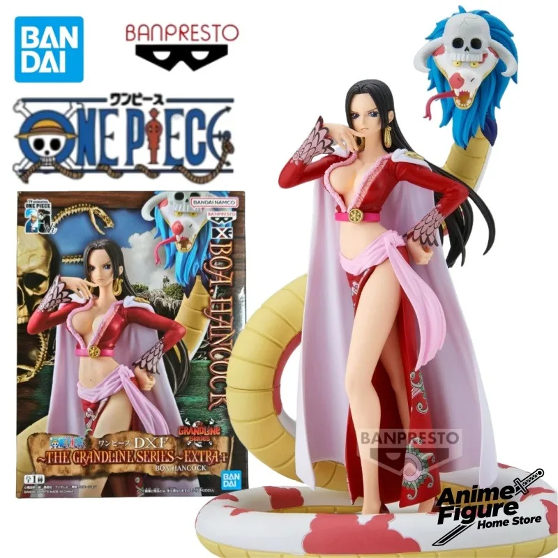 100% Original en Stock Bandai ONE PIECE DXF 25 aniversario Boa·Hancock Anime personaje modelo juguetes adornos colección regalos