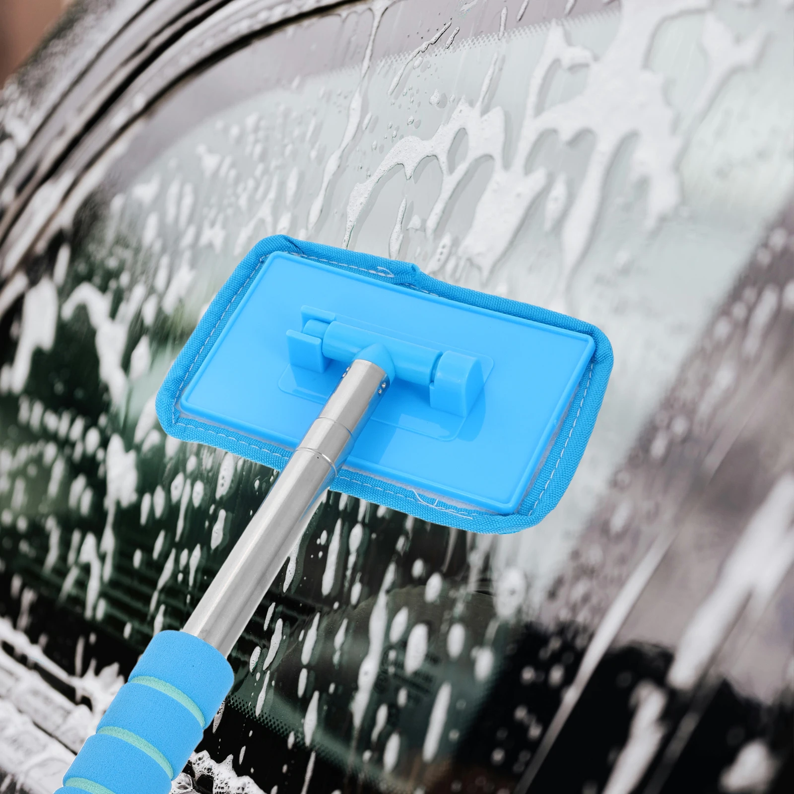 

Car Glass Wiper Window Cleaner Tool Squeegee Rear View Mirror Wash Brush inside Windshield H held Superfine Fiber Portable Car