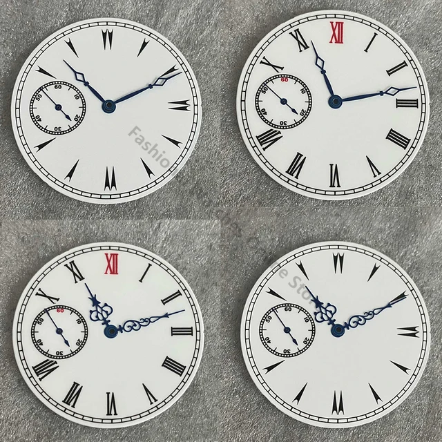 Emalia biały zegarek wybierania + ręce 38.8mm zegarek w starym stylu zestaw akcesoriów zegarek twarze dla ETA6497 ST3600 ruch