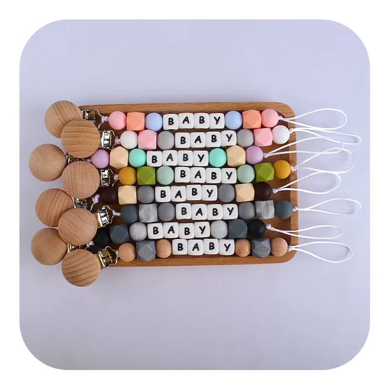 جديد شخصية اسم الطفل الرضيع تغذية مشابك مصاصة للرضع مكافحة خسر اللهايات سلسلة الدمية الحلمة حامل ألعاب التسنين مضغ الهدايا