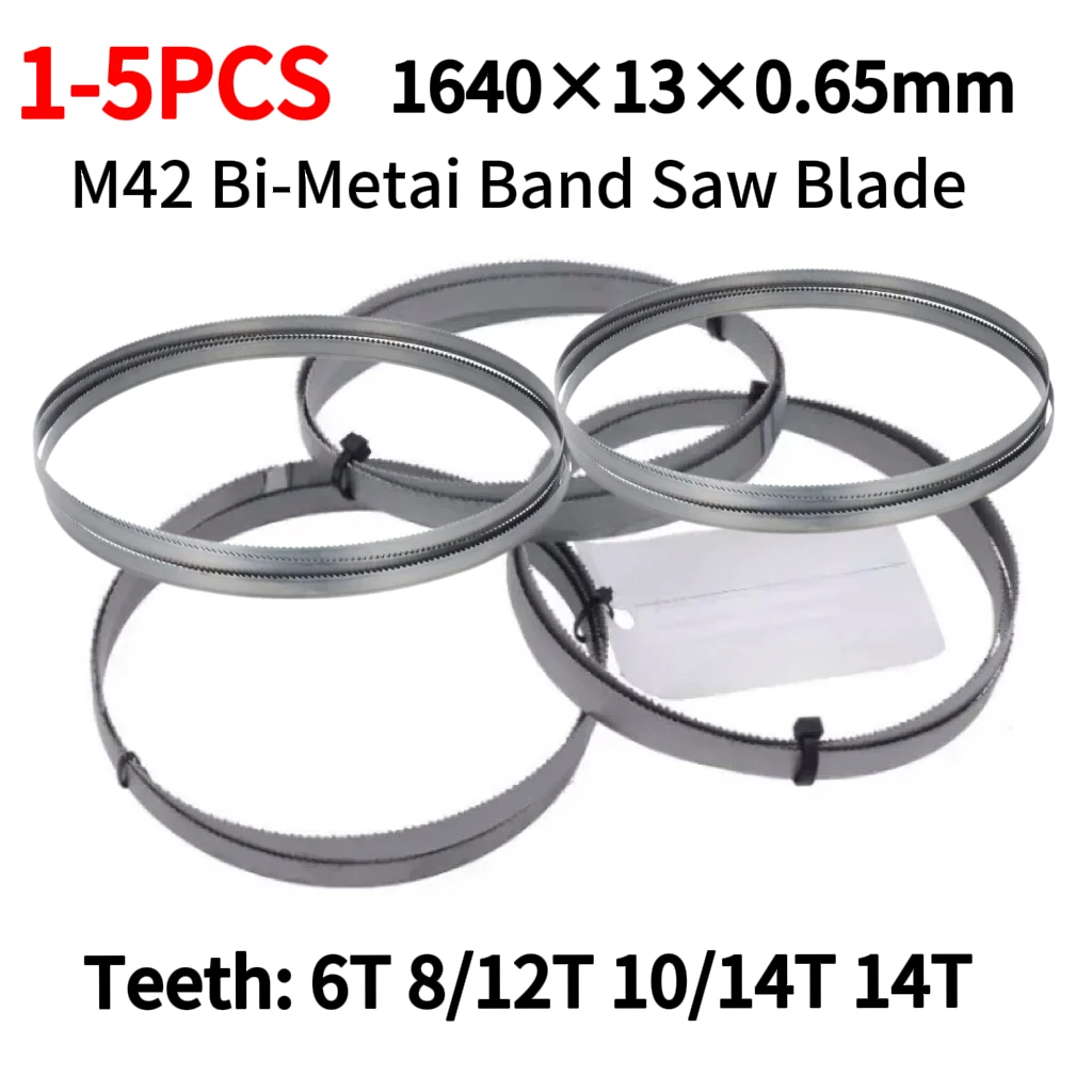1～5枚入り-バンドソーブレード-1640mm-m42-バイメタル-バンドソーブレード-1640-13-065mm-10-14t-tpi-グーデ-mbs-115-切断用-金属-プラスチック-木材