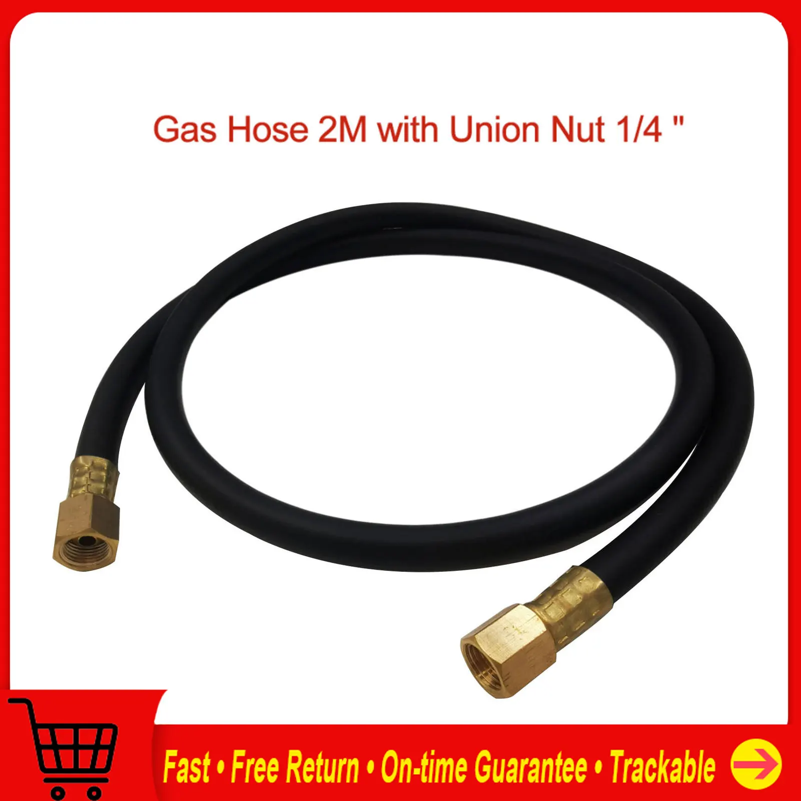 

Inert Protective Hose 2M Argon Hose Welding Union Nut 1/4Inch Protective Hose