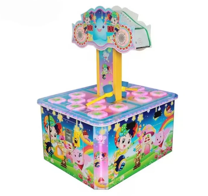 

Double Children's Coin Hammer Game Machine Mole Hit Crazy Frog Hammer Game Lottery Game Machine