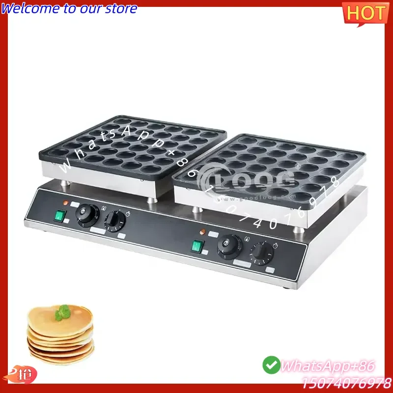 2026 Well-selling Double Head Mini Pancake Machine Electric Poffertjes Maker for Commercial Use