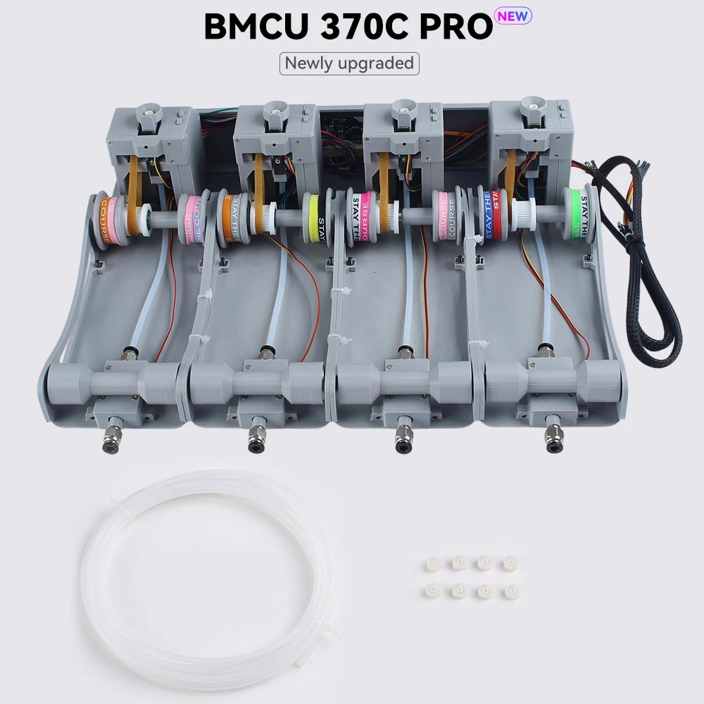 

BMCU 370C Pro с автоматической подачей, датчиком Холла и двунаправленной буферизацией для 3D-принтеров серий A1, A1 Mini, P1, AMS MMU