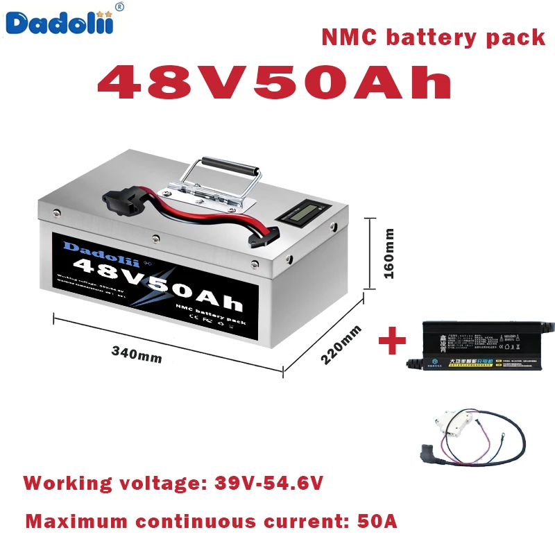

New 72V/60V/48V rechargeable lithium battery/BMS/with charger/suitable for electric motorcycles/scooters/tricycles