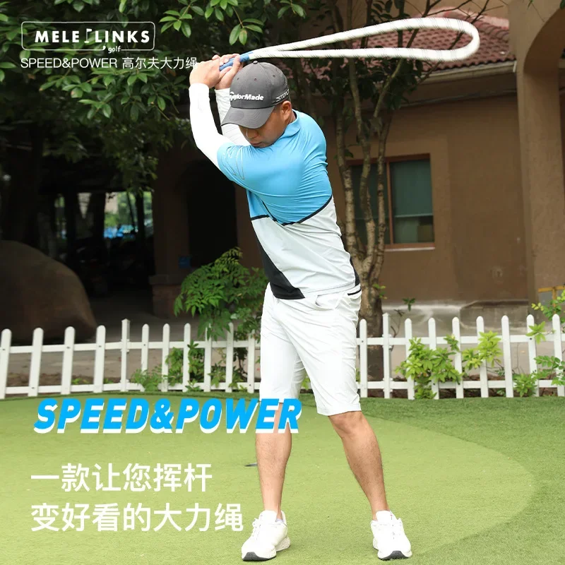Golf power rope swing physical rope indoor and outdoor swing speed strength rhythm training auxiliary exerciser