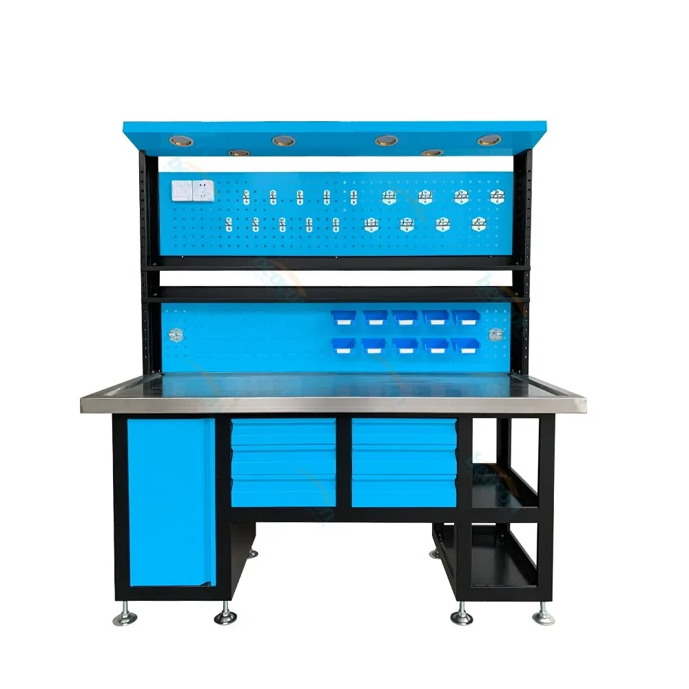 

Factory Price Workshop Table Garage Metal Workbench Workbench