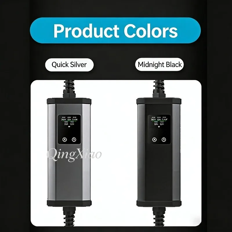 Portable 7Kw 21Kw Ev Charger Type 2 Electric Vehicle Fast Charging Cable For Outdoor Emergency Use For Home And Outdoor