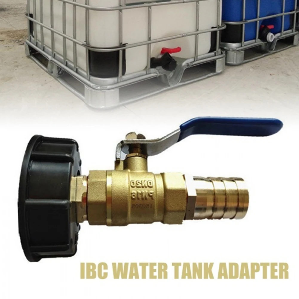 

IBC Container Accessories 1Pcs IBC Tote Tank Adapter S60*6 Brass Garden Faucet Water Connector Replacement Valve Fitting