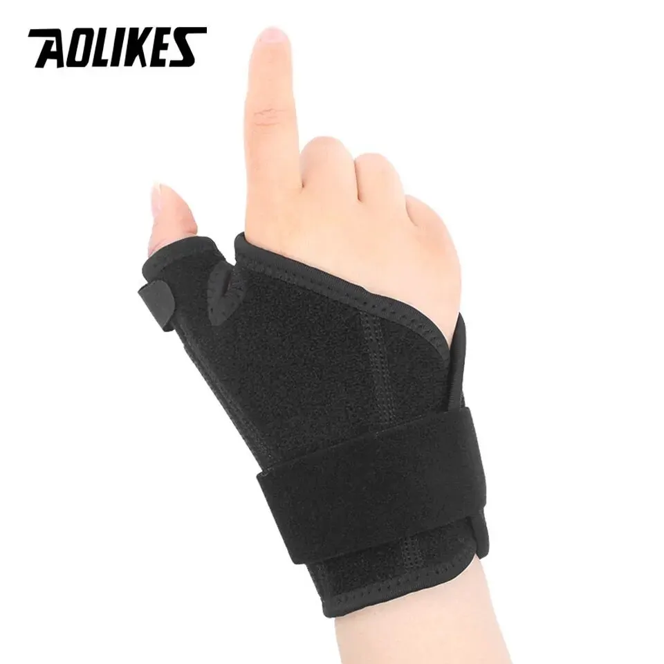 AOLIKES 1PCS Wrist Brace Thumb Brace with Thumb Splins Support for Men and Women, Wrist Stabilizer for Sprains Tendonitis