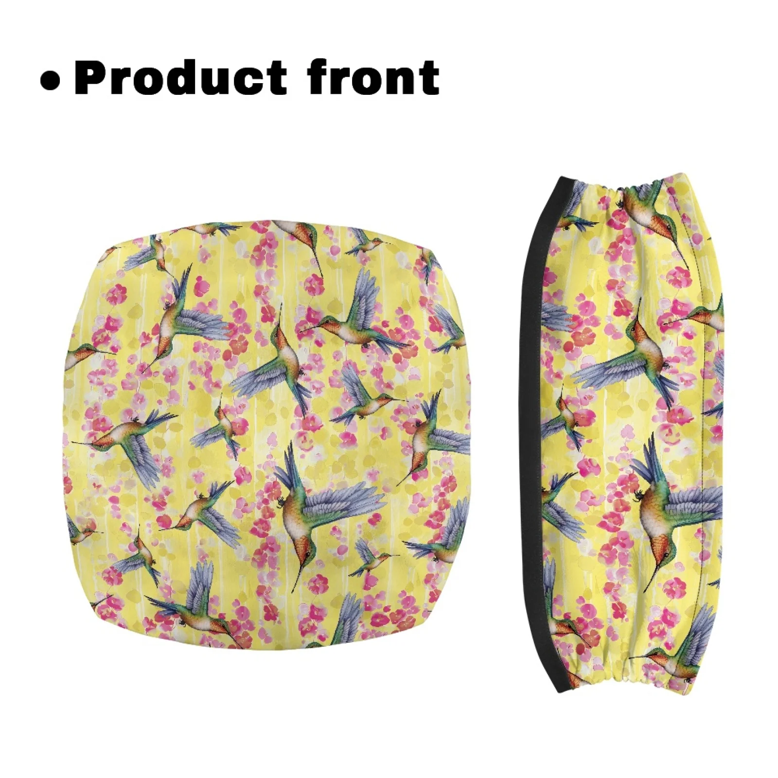 Coloranimal Hummingbird 2 Pieces Set Walker Seat Cover Replacement Walker Seat Cushion for Senior Ladies Street Scenes