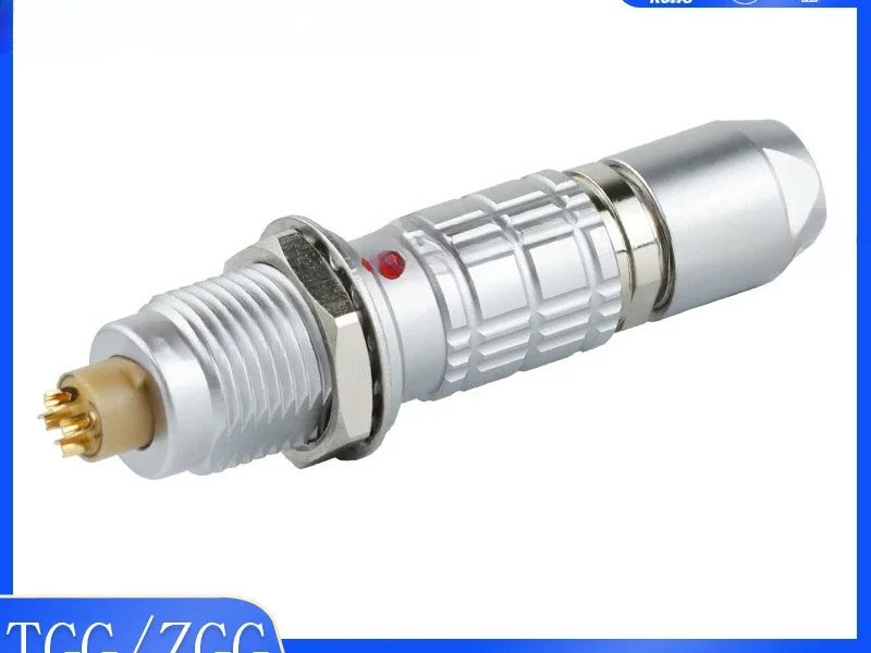 quick plug and unplug aviation short head EGG socket JY 0B4 4-core connector push pull self-locking FGG connector precision head