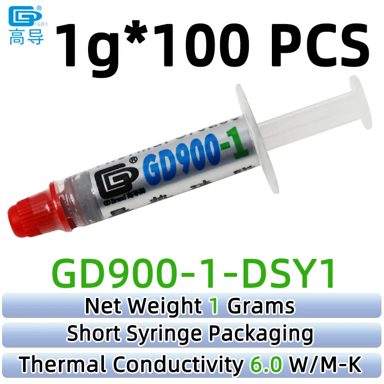 Nettogewicht 1/3/7/15/30 Gram Grijs GD900-1 Thermisch geleidende vetpasta Gips Koellichaam Compound voor CPU GPU LED SSY BX ST
