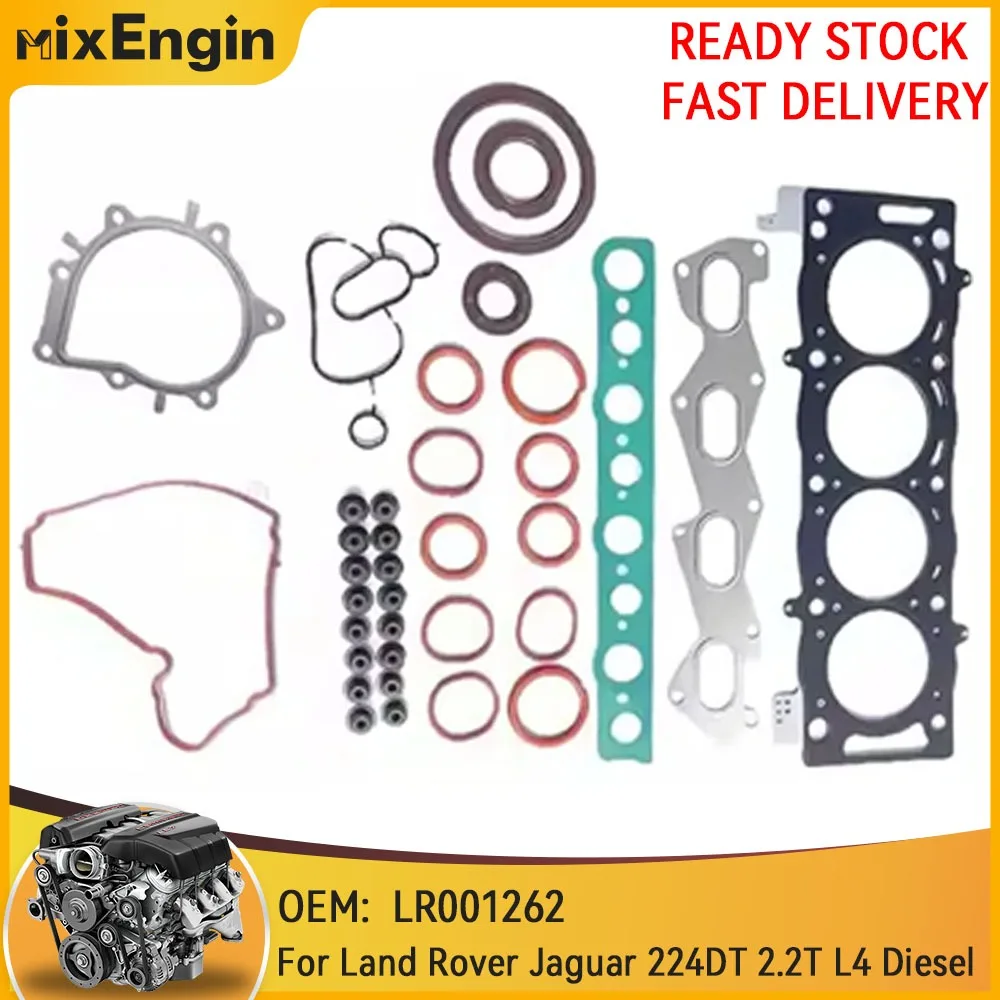 

Engine Full Gasket Set Fit 2.2 T For Land Rover Range Rover Discovery Jaguar XF L359 L550 L538 224DT 2.2T L4 Diesel LR001262