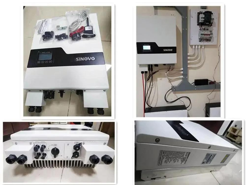 Single phase grid-connected and off grid functions Solar Photovoltaic Inverter SINOVO solar inverter 6kw Hybrid