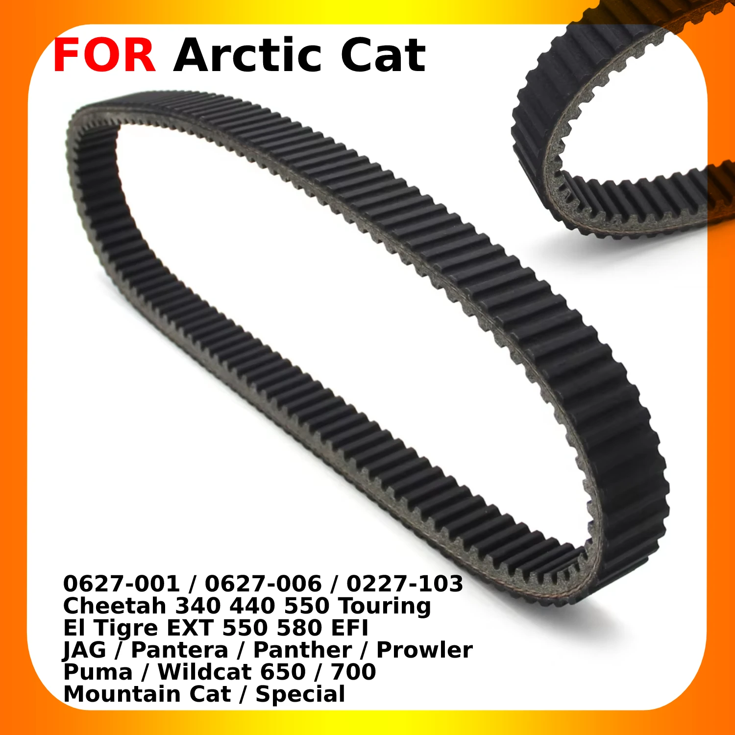 Snowmobile CVT Drive Belt 0627-001 0627-006 0227-103 For Arctic Cat Cheetah Cougar JAG Pantera Prowler Wildcat Clutch Drive Belt