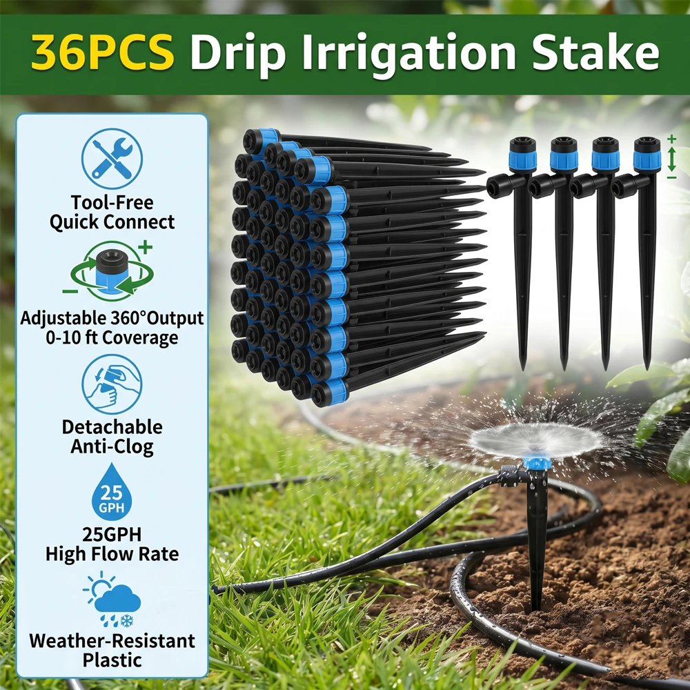 Smart Garden Hub - 1/4 Inch Stake Sprinkler Drip Emitter