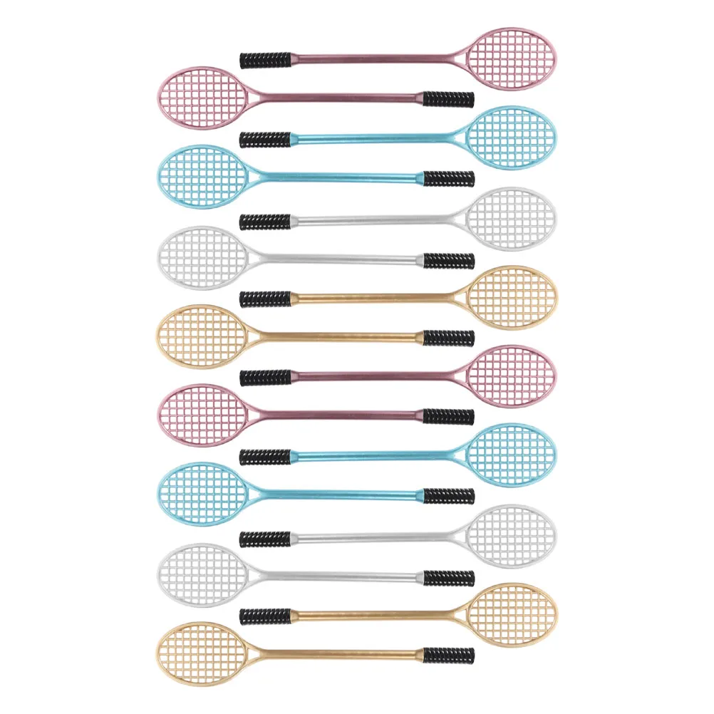 

16 Pcs Badminton Racket Pen Gel Ink Cute Pens for Women Sleeve Bulk Plastic Cartoon