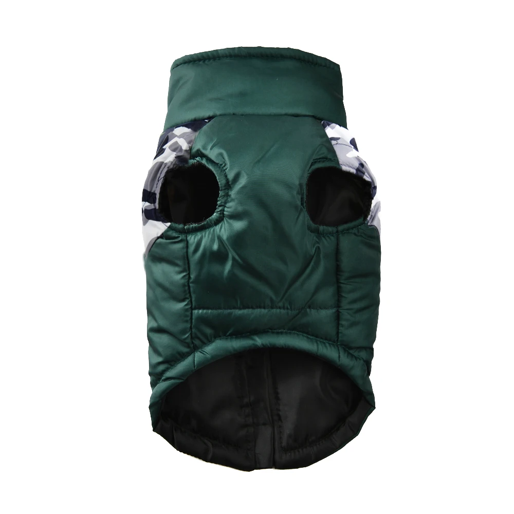 التمويه كلب سترة للكلاب الصغيرة المتوسطة القطط الشتاء الدافئة الصوف جرو الملابس مع D-حلقة القط معطف البلدغ الصلصال وزرة
