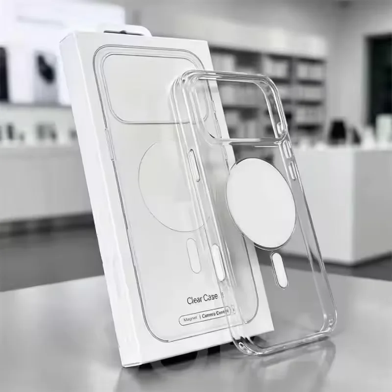 Official MagSafe Animation Clear Phone Case for iPhone 18 Pro Max 18 Pro Magnetic Wireless Charge AI Button Camera Acrylic Cover