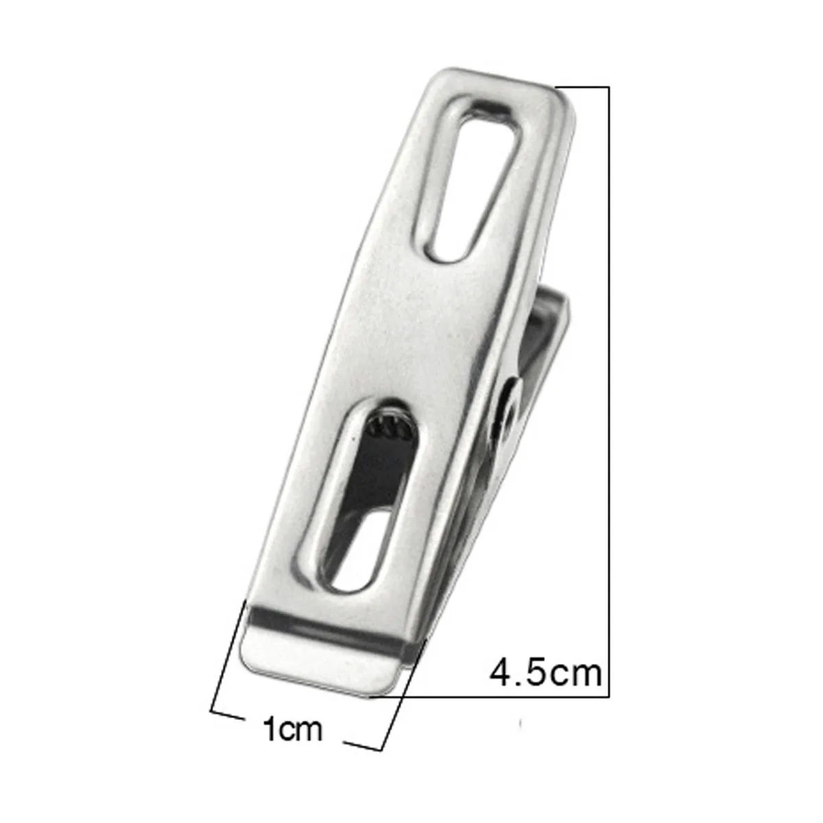 10/20/50/100Pc Clothes Pegs Stainless Steel Washing Clips Household Clothing Sealing Clip Windproof Hang Pins Metal Clips Clamps