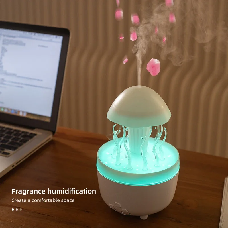 Rotating Seaweed Water Drop Aromatherapy Machine Home Desktop Colorful Fragrance diffuser Air Humidifier Essential Oil Diffuser