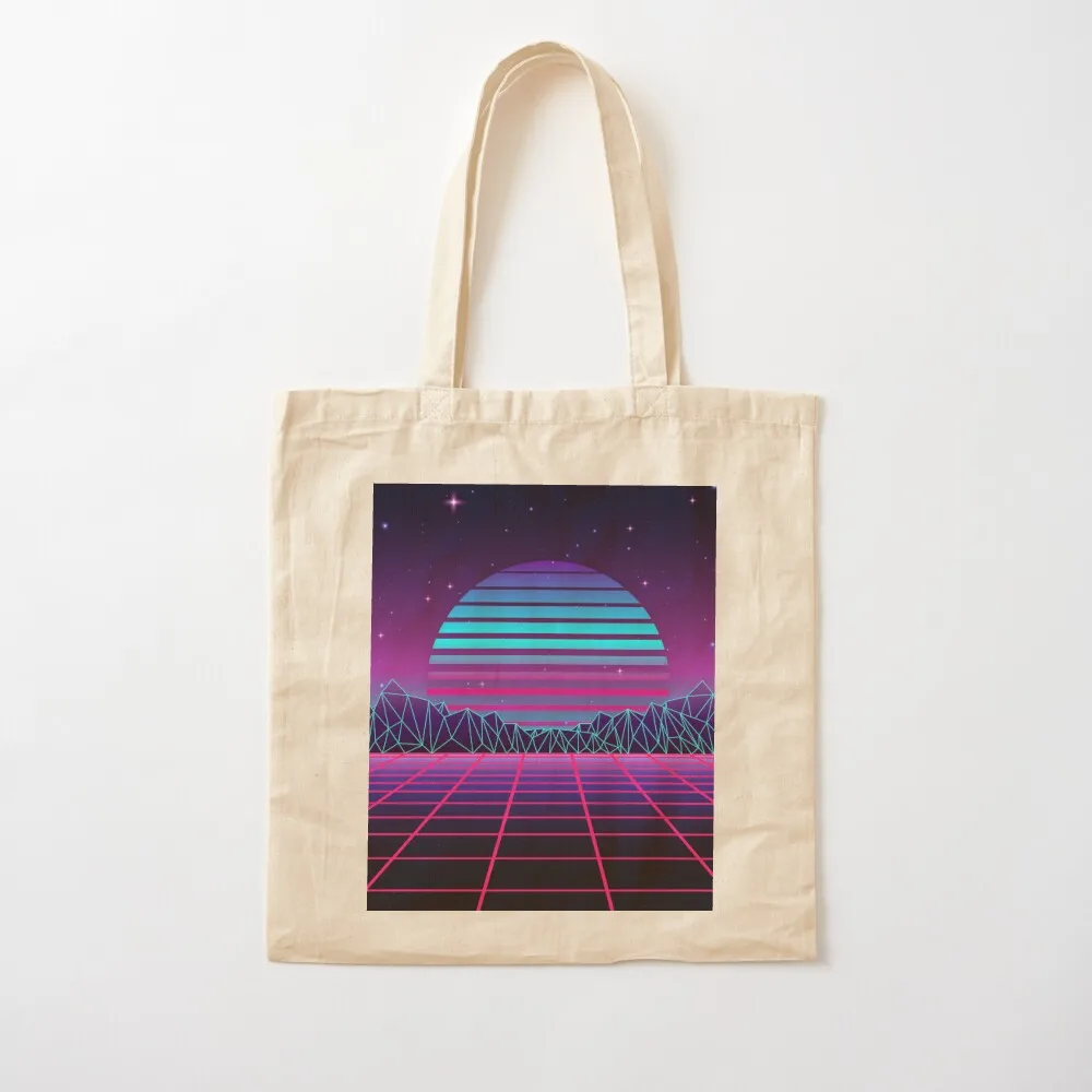 Spectacular Sunset Synthwave Tote Bag Gift bag Cloth bag tote bags men Canvas Tote