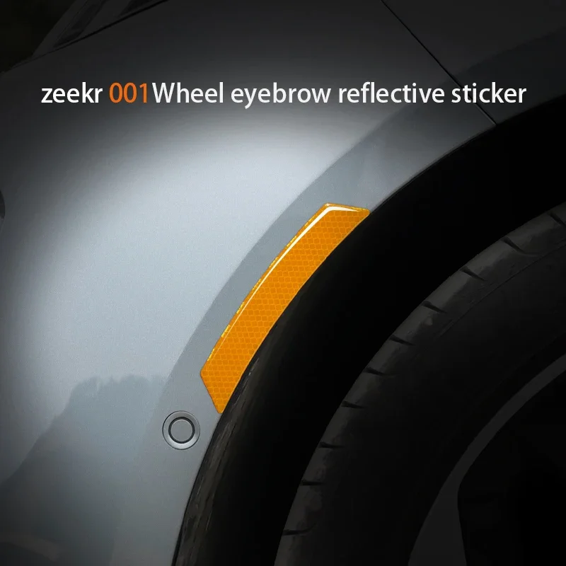 For Zeekr 001 tire Reflective Sticker Wheel Arch Strip Wheel Arch Wheel Hub Decorative Strip