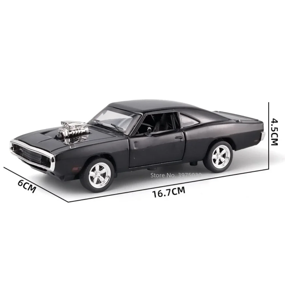 1/32 Scale Charger Metal Car Model Toys Alloy Diecast Vehicle Models High Simulation Toys With Pull Back Car Toys Gifts For Boys